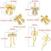 Wholesale Copper Set With Pearls Bow Pendant
