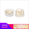 Wholesale Copper Silicone Ear Plug Accessories With Semicircle Pattern And Electroplating Treatment