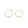 Wholesale Copper Simple Geometric Round Hollow Earrings For Women With Real Gold Plating