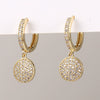 Wholesale Copper Simple Micropaved Zircon Earrings With Heart Butterfly Ear Hook Ear Buckle Geometric And Heart Shape Design For Women