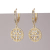 Wholesale Copper Simple Micropaved Zircon Earrings With Heart Butterfly Ear Hook Ear Buckle Geometric And Heart Shape Design For Women