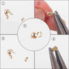 Wholesale Copper Simple Style Diy Handmade Beaded Jewelry Accessories Necklace With Gold And Silver Fixed Clip Tail Tube And Positioning Beads Electroplated