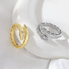 Wholesale Copper Snake Bone Shaped Ring Electroplated Animal Zodiac Style For Unisex