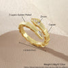 Wholesale Copper Snake Bone Shaped Ring Electroplated Animal Zodiac Style For Unisex