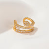 Wholesale Copper Snake Ear Clip Electroplated Animal Zodiac Punk Retro Style For Women