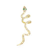Wholesale Copper Snake Ear Clip Electroplated Animal Zodiac Punk Retro Style For Women