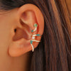 Wholesale Copper Snake Ear Clip Electroplated Animal Zodiac Punk Retro Style For Women