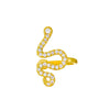 Wholesale Copper Snakeshaped Electroplated Animal Style Women's Earrings