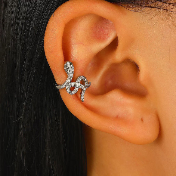Wholesale Copper Snakeshaped Electroplated Animal Style Women's Earrings