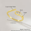 Wholesale Copper Snakeshaped Geometric Animal Zodiac Electroplated Versatile Ring