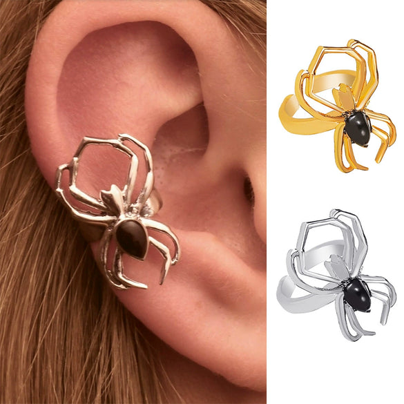 Wholesale Copper Spider Animal Gothic Ear Clip For Women With Electroplating