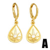 Wholesale Copper Star Earrings Retro Natural Style
