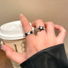 Wholesale Copper Star Open Ring For Women With Electroplating Design