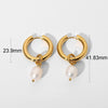 Wholesale Copper Turquoise Irregular Baroque Pearl Stone Element Pendant Earrings Electroplated