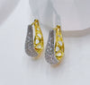 Wholesale Copper U Shaped Diamond Set Elegant Retro Fashion Earrings