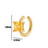 Wholesale Copper Ushape Geometric Cartilage Ear Clip Electroplated For Women