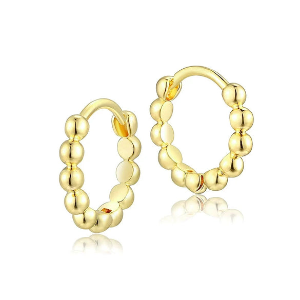Wholesale Copper Ushape Metallic Electroplated Earrings For Women