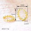Wholesale Copper Ushape Metallic Electroplated Earrings For Women