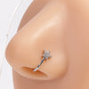 Wholesale Copper Ushaped Electroplated Nonperforated Nose Clip Puncture Jewelry For Women