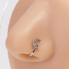 Wholesale Copper Ushaped Electroplated Nonperforated Nose Clip Puncture Jewelry For Women