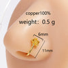 Wholesale Copper Ushaped Electroplated Nonperforated Nose Clip Puncture Jewelry For Women