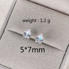 Wholesale Copper Water Drops Zircon Earrings With Cartoon Characters Geometric Letters Numbers Text Diamond Design For Women Light Luxury Retro Style