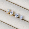Wholesale Copper Water Drops Zircon Earrings With Cartoon Characters Geometric Letters Numbers Text Diamond Design For Women Light Luxury Retro Style