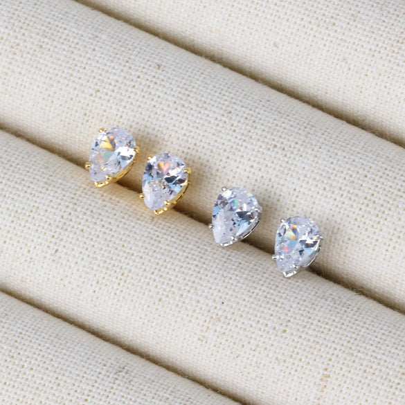 Wholesale Copper Water Drops Zircon Earrings With Cartoon Characters Geometric Letters Numbers Text Diamond Design For Women Light Luxury Retro Style