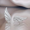 Wholesale Copper Wings Microinlaid Women's Earrings Accessories