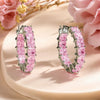 Wholesale Copper Women's Geometric Zirconia Microinlaid Earrings