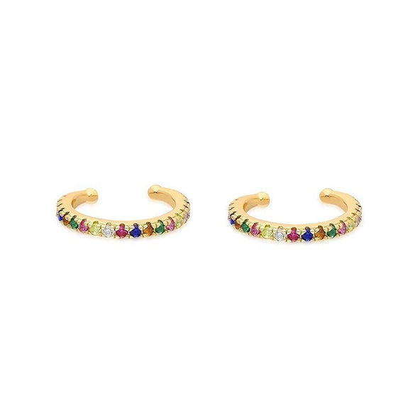 Wholesale Copper Women's Geometric Zirconiaencrusted Ear Clip