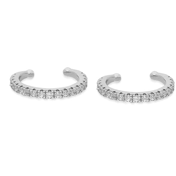 Wholesale Copper Women's Geometric Zirconiaencrusted Ear Clip