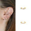 Wholesale Copper Women's Geometric Zirconiaencrusted Ear Clip