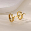 Wholesale Copper Woven Wheat Ear Earrings For Women Electroplated