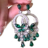 Wholesale Copper Zircon Butterfly Dragonfly Insect Diamond Earrings Highend Style