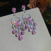 Wholesale Copper Zircon Butterfly Dragonfly Insect Diamond Earrings Highend Style