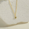Wholesale Copper Zircon Fivepointed Star Pendant Necklace With Mixed Gem Inlay And Electroplating Treatment For Women