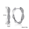 Wholesale Copper Zircon Geometric Elegant Circle Earrings For Women