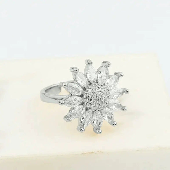 Wholesale Copper Zircon Geometric Fingertip Ring Anxiety Relief Focus Toy