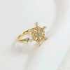 Wholesale Copper Zircon Geometric Fingertip Ring Anxiety Relief Focus Toy