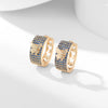 Wholesale Copper Zircon Inlay Bow Shaped Women's Earrings With Butterfly Design