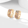 Wholesale Copper Zircon Inlay Bow Shaped Women's Earrings With Butterfly Design