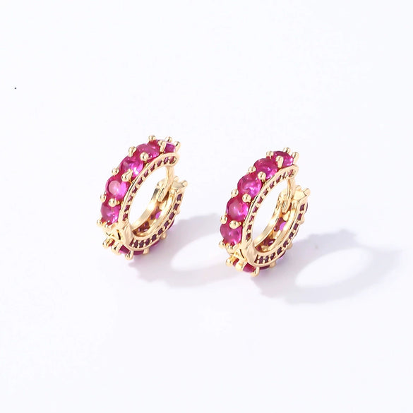 Wholesale Copper Zircon Inlay Women's Simple Light Luxury Earrings