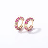 Wholesale Copper Zircon Inlay Women's Simple Light Luxury Earrings