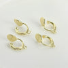 Wholesale Copper Zircon Mosquito Coil Antipain Ear Clip Electroplated Handmade Accessories