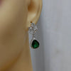 Wholesale Copper Zircon Water Drop And Pear Shaped Geometric Women's Earrings