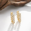 Wholesale Copper Zirconia Geometric Heartshaped Minimalist Women's Earrings