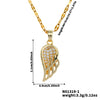Wholesale Copper Zirconia Geometric Lip Chain Necklace Unisex Minimalist Luxury