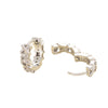 Wholesale Couple And Women's Cross Zirconia Earrings Copper Material Geometric Style