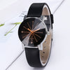 Wholesale Couple Belt Watches Casual Style Round Dial Pu Belt Stainless Steel Buckle Alloy Case